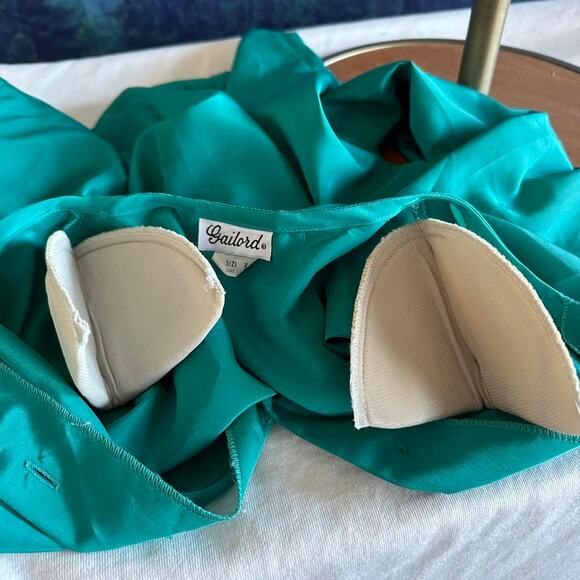 Vintage Top Womens Size 10 Teal Structured Coastal Classic Professional - Picture 8 of 8